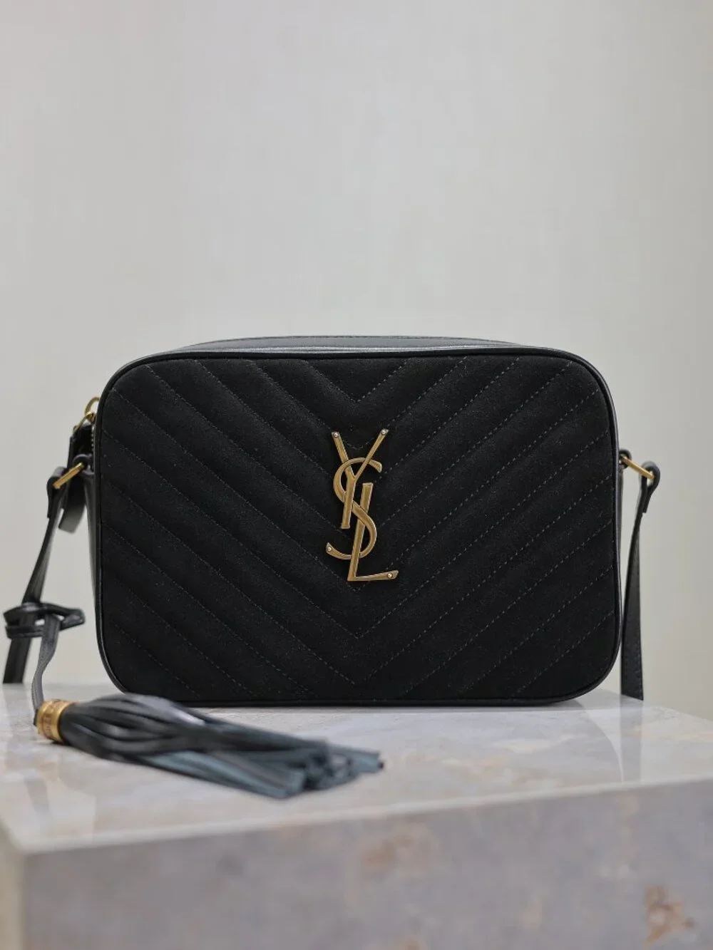 Saint Laurent Lou Camera Bag in Matelassé Leather